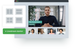 Kontrolle über Layout und Branding mit Livestreaming Studio
